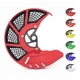 Brake Disc Guard Mounting Kit For Honda CR125R/250R CRF250R/250RX/450R/250X Red