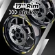 Yellow 17'' Rim Wheel Sticker Decal Strip Tape P05B For Yamaha FJ09 MT-09 Tracer