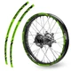 Green W01B Wheel Rim Sticker Decal Tapes For Yamaha WR 250R 2008-2020