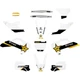 Dcor Rockstar Husqvarna Complete Graphic Kit - White Background Motorcycle