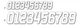 Dcor 45-36-7  Series Individual Numbers 6in. - No.7 - White
