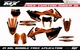 Fit KTM XCW XCFW EXC EXCF 2017 to 2019 & SX SXF XC XCF 2016 to 2018 graphic kit