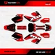 Black & Red Shift Racing Graphics Kit fits Honda Cr125 Cr250 00-01 CR 125 250