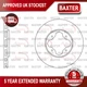 Fits Rover 600 Honda Accord 1.9 2.0 2.2 2.3 2.5 Baxter Front Brake Disc