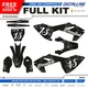 HUSQVARNA TC 85 2018 - 2023 MX Graphic Kit Decallab WHITE / CHROME / HOLOGRAPHIC