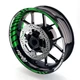Dark Green GP02 Vinyl Wheel Sticker Decal Kit For Yamaha MT09 18 19 20 21