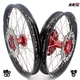 KKE 21/18'' Wheels Rims Fit Honda XR400R 1996-2004 XR600R 1991-2000 CNC Red Hubs