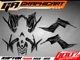 Fits Yamaha Raptor 700R Graphics Kit 2006 2007 2008 2009 2010 2011 2012 decals