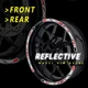 Reflective Rim Wheel Stickers Fits 17" SH11 For Yamaha MT07 MT-07 18-21 20 19