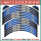 Waterproof Reflective Wheel Decals Rim Stickers Stripes For YAMAHA YZ 125/X 250