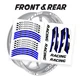 GP09 Wheel Rim Sticker Set For Suzuki SV650 S TL 1000 R / S SV 650X