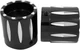 Avon Grips Front Axle Nut Cover Black Rival 1" AXL-RIV-ANO fits 2008-2017 Harley
