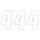 Factory Effex FX Factory Number 4 - White - 6" | 08-90054