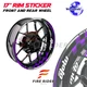 17'' Purple Wheel Rim Decals GP01 Kit For Kawasaki VULCAN S 650 EN650 15-20 16
