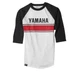 Factory Effex Men's Yamaha Vintage Baseball Tee 2XL White/Black 17-87238