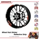 For Honda CBR1000RR-R Fireblade SP HRC REPSOL Rim Wheel Reflective Decal Sticker