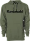 FACTORY EFFEX Fits Kawasaki Squad Pullover Hoodie XL 26-88106 - Army Green