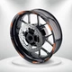 Orange 17'' Rim Wheel Sticker Decal Strip Tape L02B For Suzuki Bandit GSF 1250