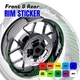 For Suzuki SV 650X 19-20 0 17 inch Wheel Rim Stickers Line GP02