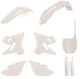 POLISPORT PLASTIC KIT MX WHITE YAMAHA YZ 125 2021-2021