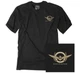 Factory Effex 25-87824 Gold Wing Badge T-Shirt Lg Black