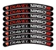 Motorcycle Sticker Decal For Ducati Diavel 1260 X8 Vinyl Laminated Red Silver