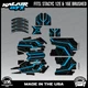 Graphics Kit for STACYC 12 EDRIVE and 16 EDRIVE BRUSHED Electron-cyan