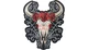 Lethal Threat D.O.D Western Skull Large Embroidered Patch - 11in. W x 13.25in. L