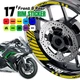 AA02 17 inch Wheel Rim Sticker Stripe For Suzuki SV1000 S 03-07 04 05