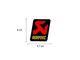 AKRAPOVIC UNIVERSAL MUFFLER END CAP HEATPROOF STICKER 57X60 MM