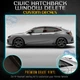 Fit 17-20 Honda Civic Hatchback Trim Delete Blackout Kit Chrome Reflective Black