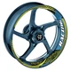 Yellow Racing Decal Wheel Sticker 17 inch BP03 For Honda CBF650 14-17 18 19 20