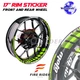 Solid Color GP02 17 inch Rim Stickers For Kawasaki VULCAN S 650 EN650 15-20 16