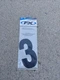 Factory Effex Standard Number 6in. No.3 Black 02-4453 Motocross Racing Vintage 
