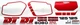 Yamaha DT 80 125 1987 1988 Red White Red White Decor Decal Sticker
