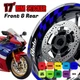 For Yamaha YZF-R1M 15-24 23 22 21 20 GP01 17 inch Wheel Rim Stickers Decal