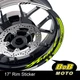 17" Rim Yellow Wheel Decals Stickers For Honda CB 919 Hornet 900 02-07 04 05 06