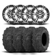ITP SS212 12" Machined Black Wheels And Mud Lite II Tires [26x9-12]