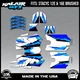 Graphics Kit for STACYC 12 EDRIVE and 16 EDRIVE BRUSHED Vintage - BLUE