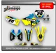 SUZUKI RM POLISPORT RESTYLE 01-08 RM 125 250 GRAPHICS SET