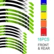 21" 18" A01B Stripe Dirt Bike Wheel Rim Stickers For BETA 350 RR-S 17-23 22 21