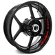For Kawasaki NINJA 650R 06-23 22 21 20 Racing Rim Wheel Stickers 17 inch Red