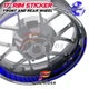 17 inch Rim Sticker Letters Decal For Kawasaki NINJA 650R 17-19 20 21 22 23 24
