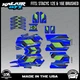 Graphics Kit for STACYC 12 EDRIVE and 16 EDRIVE BRUSHED Klutch-blue