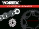 Yamaha FZ07 15-17 Vortex 525 Chain and Sprocket Kit 16-43 Tooth CK6447