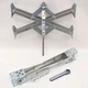 BAL X-Tended Fit X-Chocks 28024 Zinc Plated 17 Inch - 2Pc