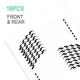 White 17 inch Tape Stripe Rim Stickers C01B For Yamaha FZ10 MT-10 18-21 20 19