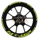 For Yamaha MT-03 wheel hub decal decoration set reflective waterproof stickers