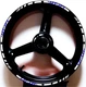 WHITE BLUE GP STYLE CUSTOM RIM STRIPES WHEEL DECALS TAPE STICKERS YAMAHA MT07