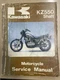 Genuine Kawasaki KZ550 Shaft Service Manual '83 KZ550-F1, M1 99924-1041-01